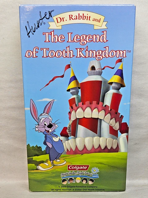 Tooth Defender Rabbit Colgate VHS DR. RABBIT and the Legend of Tooth Kingdom Colgate 2004 £8.33 ...