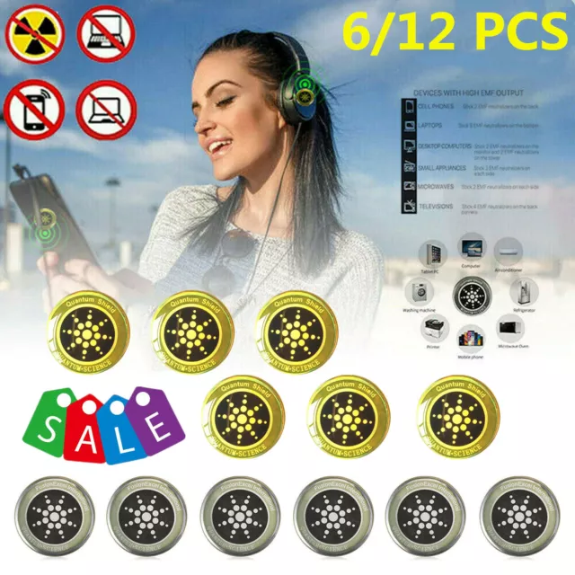 6x Strahlenschutz Radiation Stickers Anti Aufkleber Handy Schutzen Antistrahlung