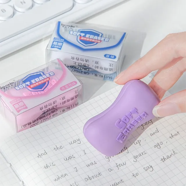 Traceless Pencil Wiping Eraser Fruit Flavor Soap Shape Eraser  Student