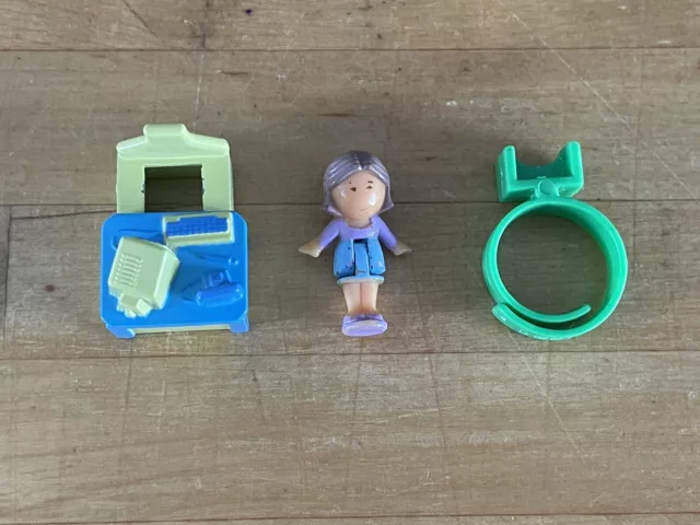 Polly Pocket Pixie's Homework Ring (COMPLETE) Bluebird Vintage 1989