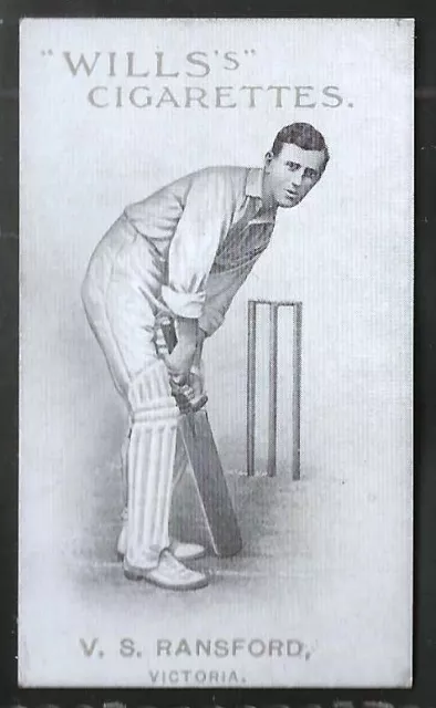 Wills Australian/English Cricket 1911 (Vice Regal Series Of 50)-#21- Ransford