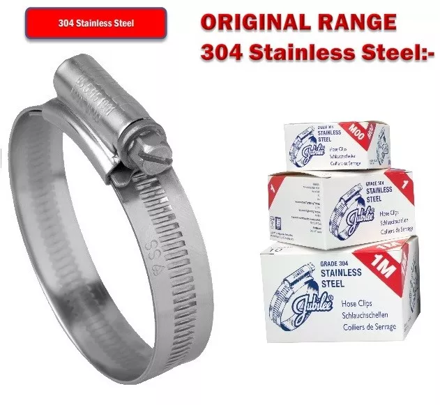 Stainless Steel Jubilee Clips Genuine Jubilee Hose Clips Worm Drive Hose Clamps