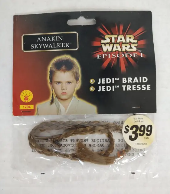 Vintage Star Wars Anakin Skywalker Episode 1 Sealed Jedi Braid New 1999 Lucas