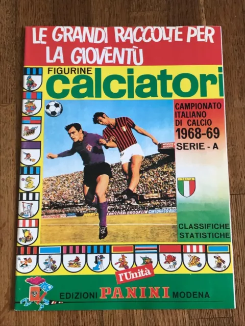 Album figurine Panini CALCIATORI 1968 69 KOMPLETT wm sticker card printed ITALIA