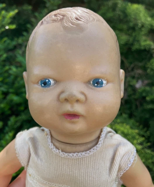 Poupon Baigneur En Celluloïd – Marechal & Grassard – Vintage Années 1940-50 – Taille 33 Cm