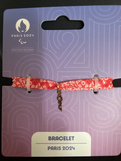 Bracelet à Perles Officiel Jeux Olympiques Paris 2024 - Neuf
