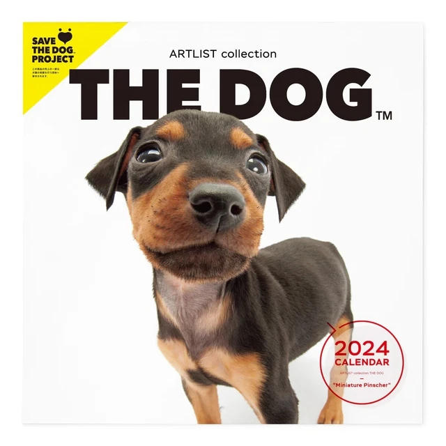 PSL THE DOG 2024 Calendar Large Size (Miniature Pinscher) With Original