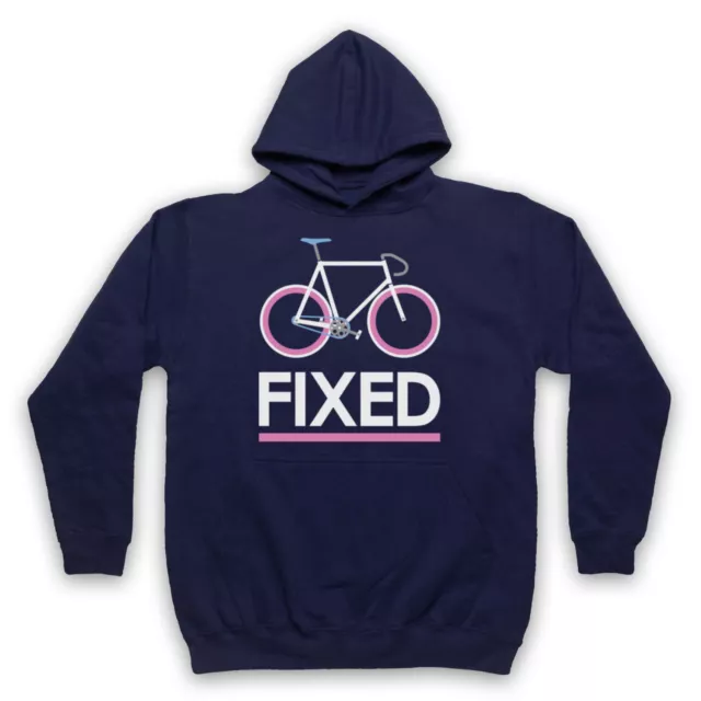 Fixed Gear Bicycle Fixie Retro Style Bike Riding Cycle Unisex Adults Hoodie