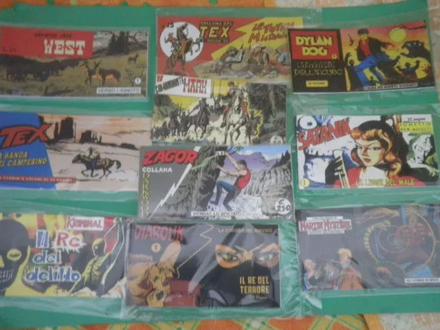 Lotto Strisce Tex Dylan Dog Mark M.Mystere Diabolik Kriminal Satanik Zagor SZ