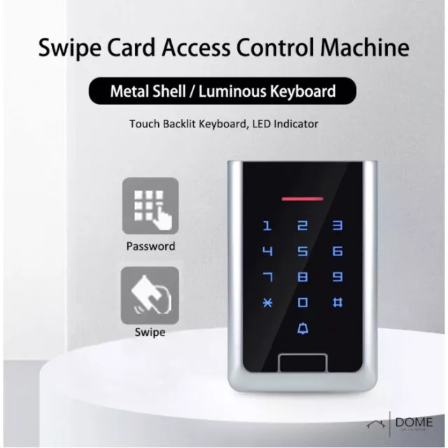 IDOME Access Control Keypad outdoor RFID Swipe Card Plastic Case FREE 10 FOB UK