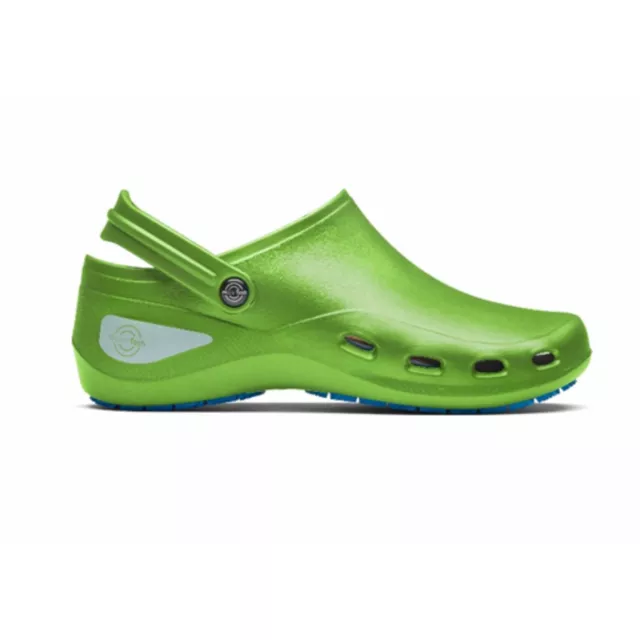 Toffeln WearerTech Invigorate Washable Clogs Nurses Comfortable Shoe Green 2-13
