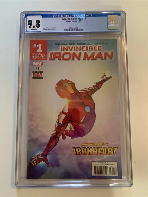 INVINCIBLE IRON MAN #1 / CGC 9.8 / 1st Cover IRONHEART / RIRI WILLIAMS / MARVEL