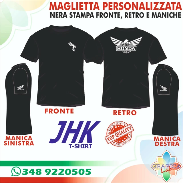 T-SHIRT maglietta 100% cotone HONDA ALI maglia personalizzabile