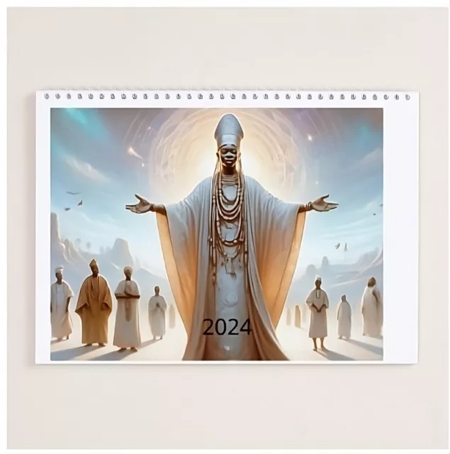 12X17 WALL CALENDAR 2024 Orisha Inspired Oshun, Yemaya, Elegba