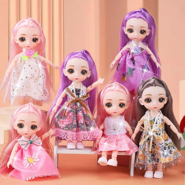 Molly Girls' Doll Toy Set Mini Multi Joint Doll Movable Jointed Princess Dolls
