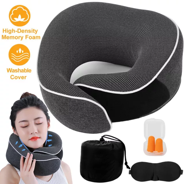 Travel Pillow,Memory Foam Neck Pillow Head Cushion Support Neck Pillow for Car