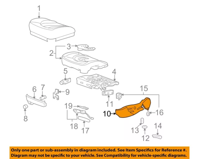 GM OEM Front Seat-Side Trim 20954453