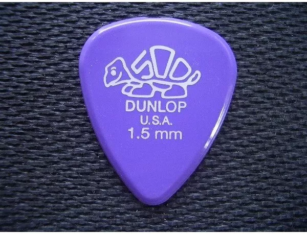 6 x Jim Dunlop Delrin heures Picks de guitare 1,5 mm, pack de 6 plectres de bonne qualité !