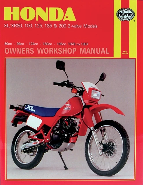 Haynes Honda XL/XR: 80, 100, 125, 185, 200cc 78-87 Repair Manual