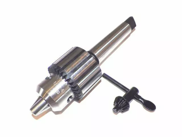 1/32"- 5/8" Heavy Duty Key Type Drill Chuck with MT3 (Morse Taper 3) Shank