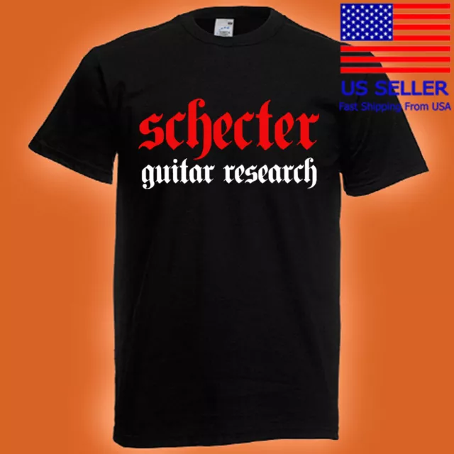 SCHECTER GUITAR RESEARCH Men's Black T-Shirt Size S-5XL $19.99 - PicClick