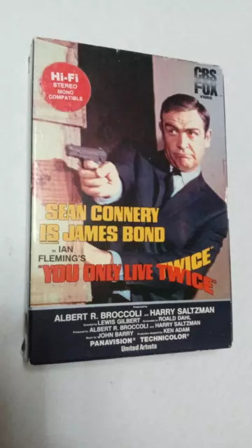 JAMES BOND 007 You Only Live Twice VHS Sean Connery Big Box CBS Fox ...