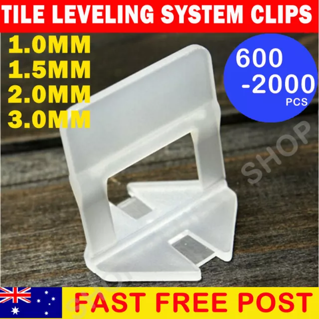400-2000x Tile Leveling System Clips Levelling Spacer Tiling Tool Floor Wall 1mm