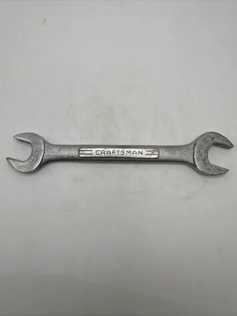 Vntg Craftsman 11/16" x 19/32" Double Open End Wrench =V= Series Made In USA