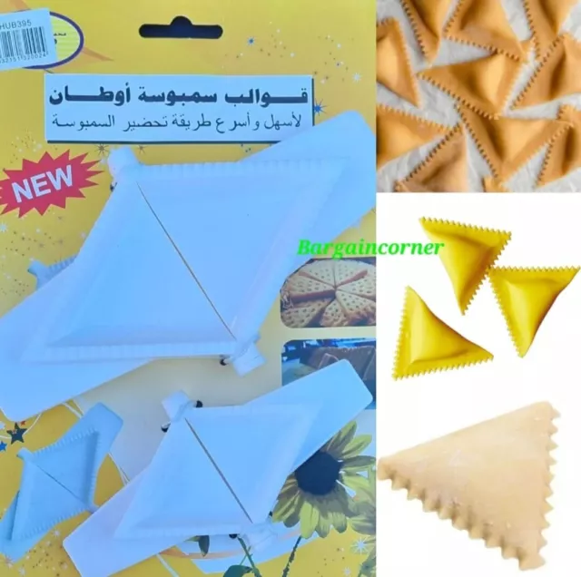 Triangular Mould Dumling Empanada Ravioli Samosa Mould Press 2 Pcs & Size Mould