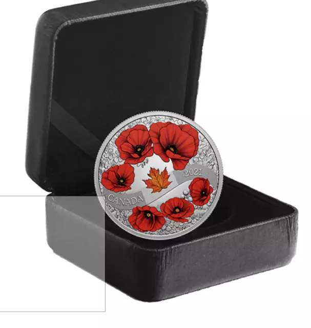 2021 Canada $20 Wreath of Remembrance Lest we forget 1 oz pure silver 3