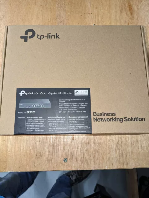 Tp-Link ER7206  (UK)  Gigabit Vpn Router - New unopened - unused