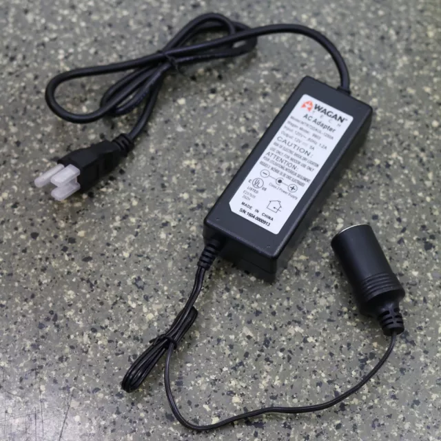 Wagan Tech AC to 12V DC 5 Amp Power Adapter for Car Appliances & Travel: 9903
