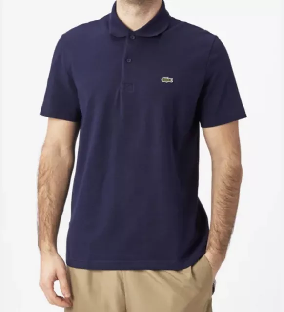 Lacoste Short Sleeve Polo Plum Men’s 4 Casual Alligator Cotton Sport Golf