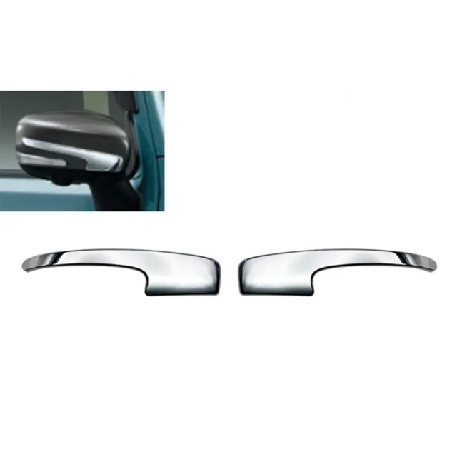 1 paio di adesivi di copertura ABS cromo-argento laterali strisce specchietto retrovisore per F1A3