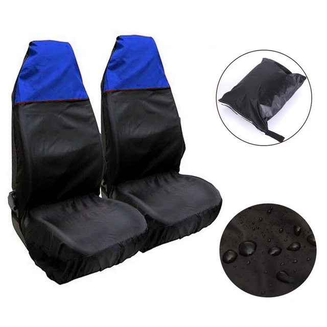 2PCS Car Van Universal Waterproof Front Seat Cover Protector Nylon Heavy Duty US