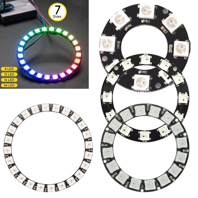 TINY BUT MIGHTY 5V Individual Addressable RGB LED Ring for Arduino W ...