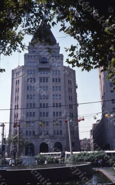 Sl62  Original slide 1990 Shanghai Peace hotel downtown 584a