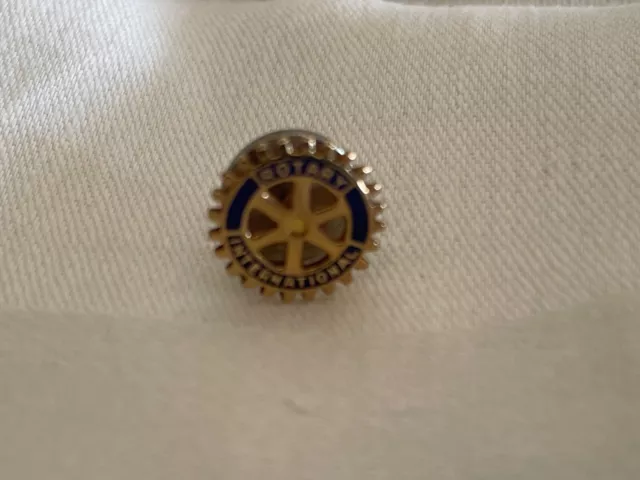 Vintage Rotary International Pin 10K Gold Screw-back for Lapel, Tie