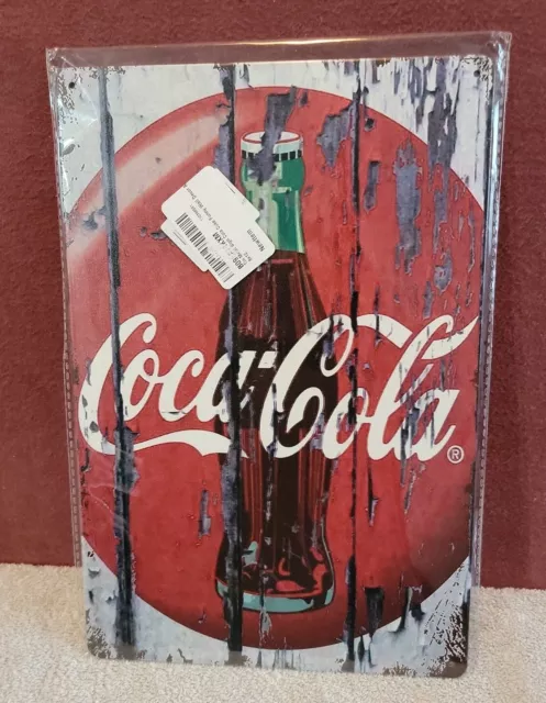 8"x12" Coca Cola ~ Coke Sign Drink metal tin sign