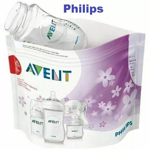 Philips AVENT Microwave Steam Steriliser Bag - Pack of 5 Reusable Bags SCF297/05