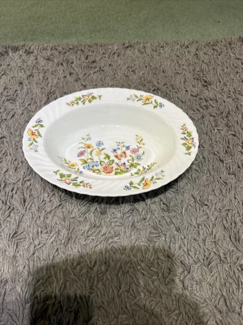 Aynsley Cottage Garden Oval Open Vegetable Serving Dish / Bowl 11" x 8.5"