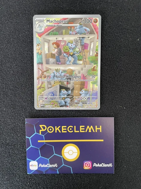 Pokémonkarte Machoke AR 177/165 - Scharlachrot & Violett 151, Holo Rare, Japanisch