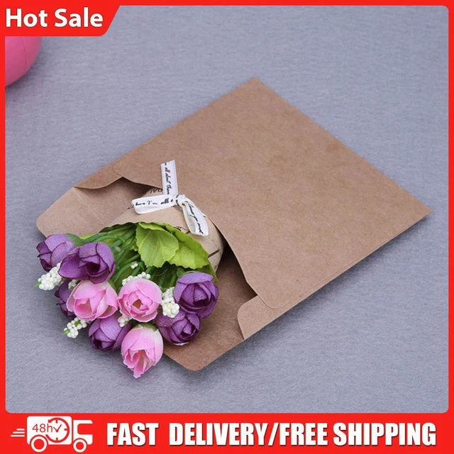 50 pz buste di carta Kraft busta stazionaria Kraft per regalo di nozze