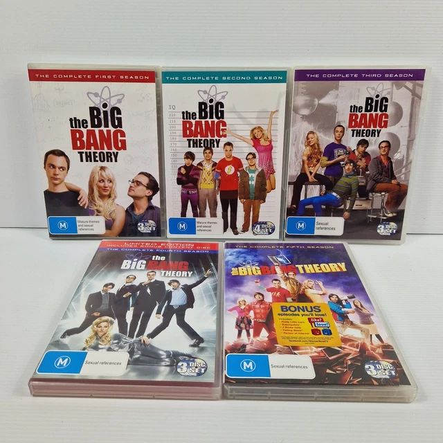 THE BIG BANG Theory Season 1 2 3 4 5 Boxset Box Set DVD 2012 Region 4 ...
