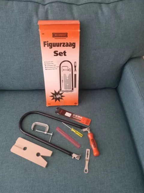 8 Vintage Pieces New Skandia Fret Saw Set Made in Germany Bought in Holland