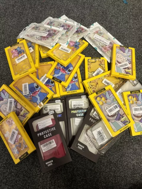 wholesale job lot iphone cases x 25  inc iphone 15