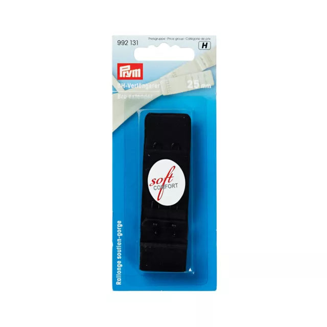 Prym Black Bra Extender 3X2 Haken - 25 Mm