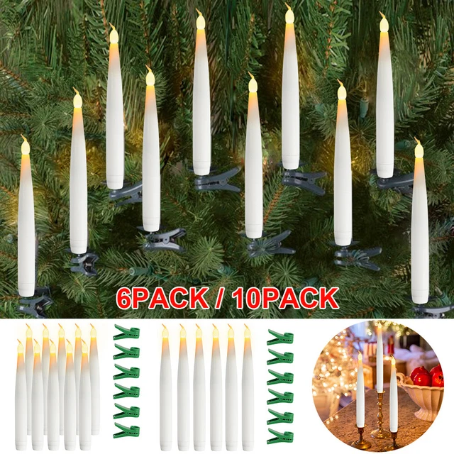 6/10Pack Flameless LED Candle Lights Fake Candle Lamp Wedding Valentines Decor