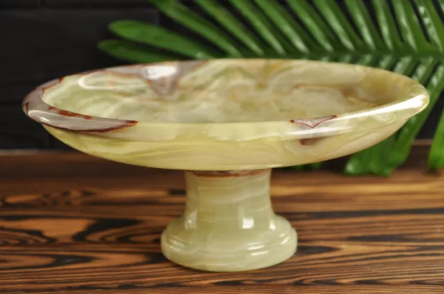 Fruit Bowl Handmade Onyx Natural Stone №2157