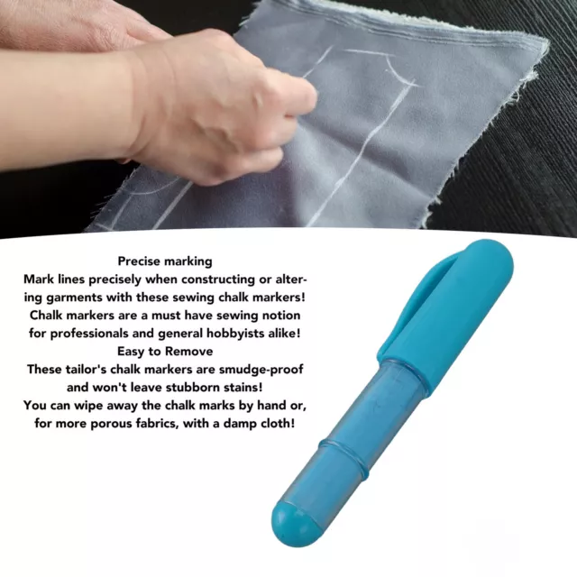 (plastic 3) Fabric Chalk Liner Pen Easy To Remove And Durable Portable